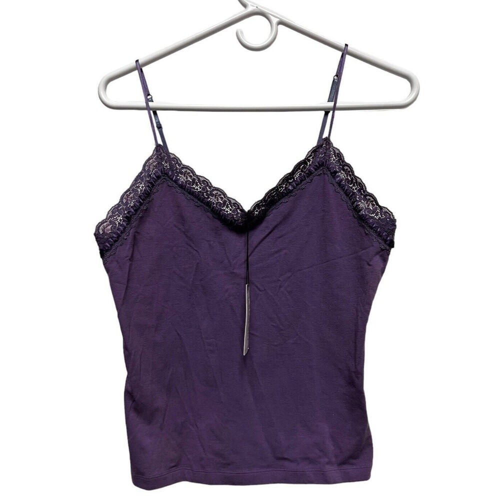 Essentiel Antwerp‎ Purple Lace Trim Camisole Top Size 3 NWT Macaw